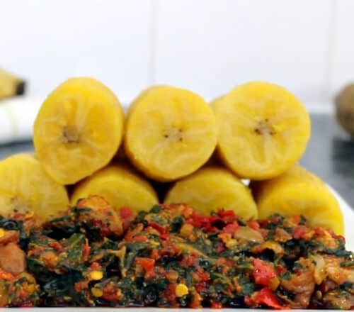plantain-spinach